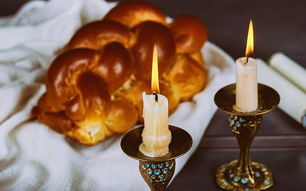 Traditional Jewish Homemade freshly baked challah for the Holy Sabbath ritual