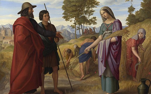 Ruth in Boaz's Field by Julius Schnorr von Carolsfeld, תמונה: ויקיפדיה
