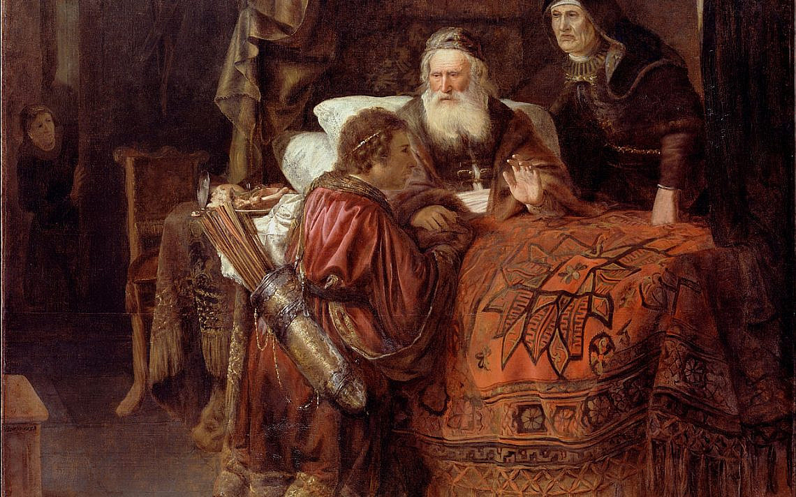 יצחק מברך את יעקב הלבוש בבגדי עשו, בנוכחותה של רבקה, גריט ווילמס הורסט, 
1638