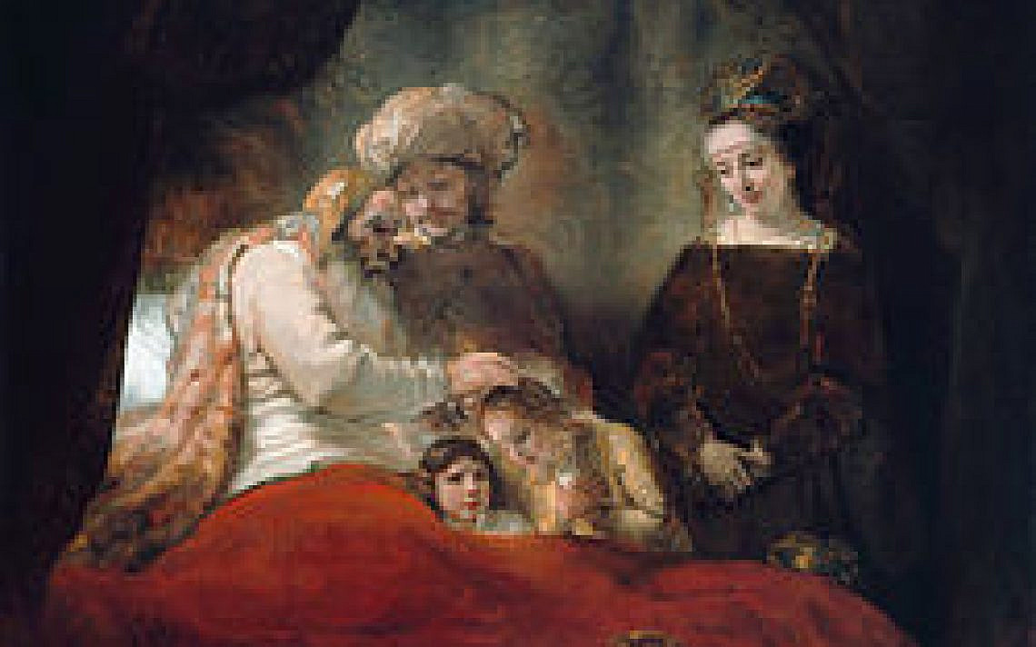 יעקב מברך את אפרים ומנשה, רמברנדט הרמנזון ואן ריין, 1656