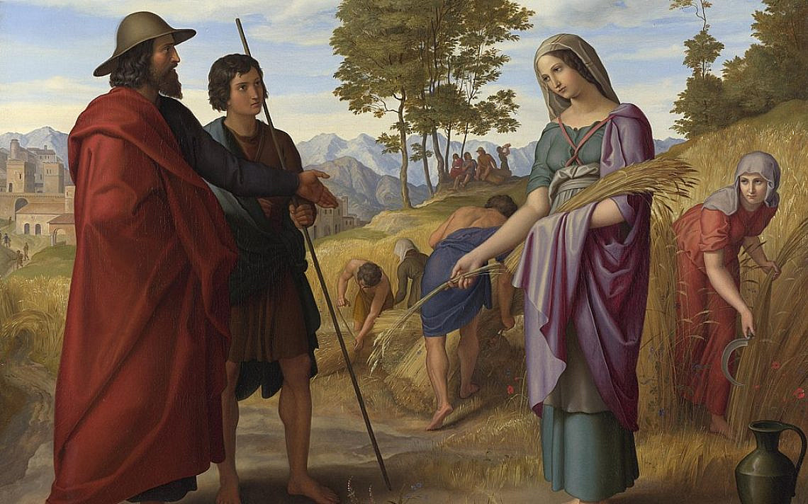פגישתם של רות ובעז בשדה, יוליוס שנור פון-קארולספלד, 1828