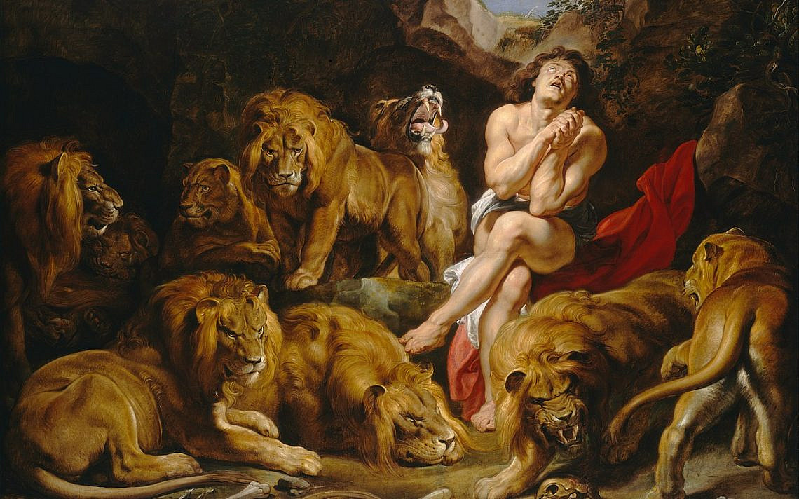 דניאל בגוב האריות, רובנס, 1616-1614, מוצג בגלריה הלאומית לאמנות בוושינגטון די. סי.